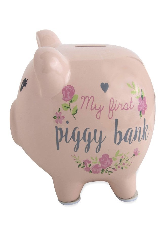 Baby Essentials My First Piggy Bank, Baby's First Piggy Banks for Boys and Girls (Flowers) - Image 2